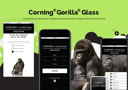 Corning Gorilla Glass Mobile App