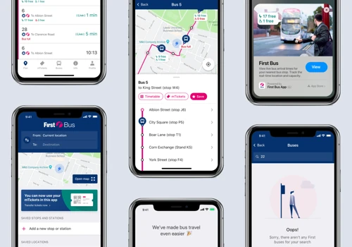 The First Bus app