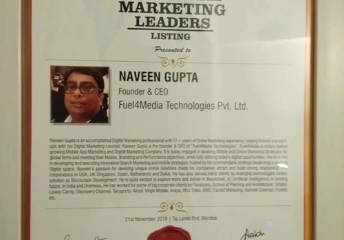25 Most Influential Mobile Marketing Leaders Awards 2019
