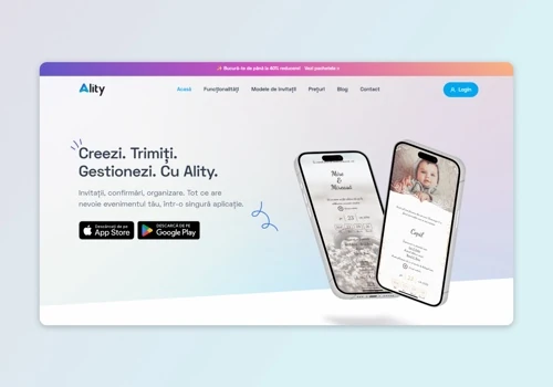 Ality Invites Website