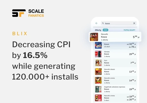 Blix: Decreased CPI by 16.5% (120,000+ installs)