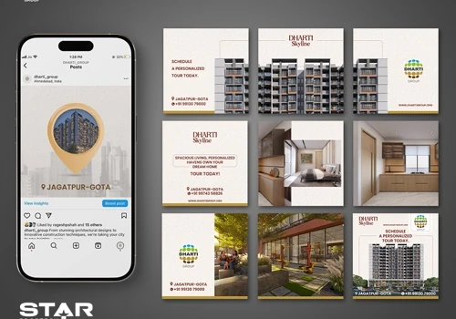 Dharti Group – Real Estate Social Media Marketing