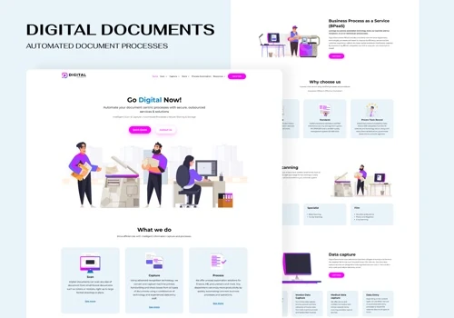 UI/UX + Buildout with motion graphics