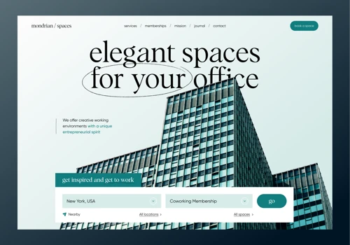 Mondrian Spaces — Real Estate Concept