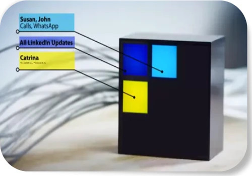 LEDmeKnow Smart Lightbox Shows Calls, Emails, Social