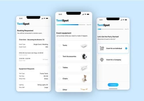 TentSpot - Party Equipment Booking Platform