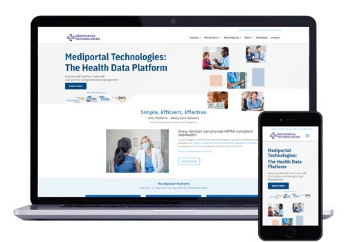 Website redesign & development for B2B Medical Firm.