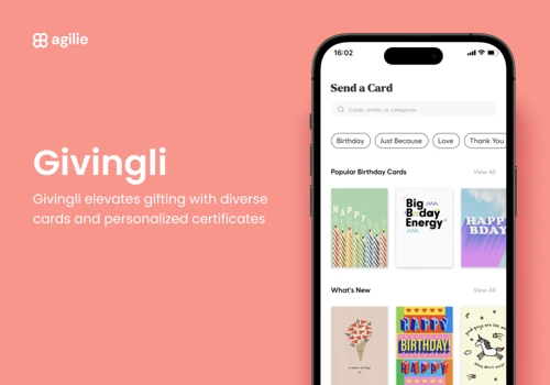 Givingli: personalized cards and gift certificates