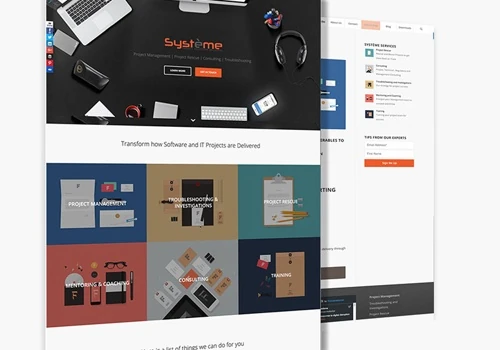 Systém Website design and build