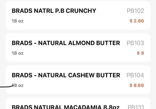Brads Organic App Project