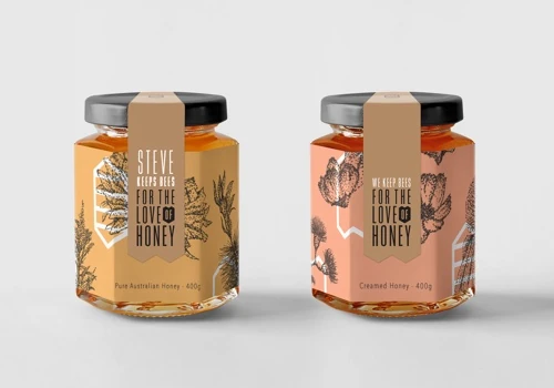 For The Love of Honey packaging