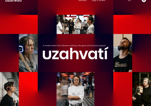 Corporate site for the uzhvati creative team