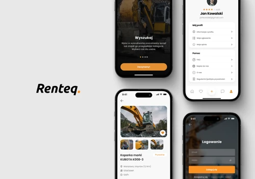 Product design of Renteq App