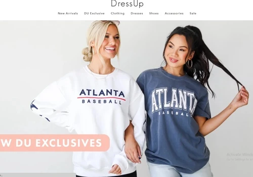 Dressup Ecommerce Website