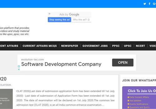 Education website