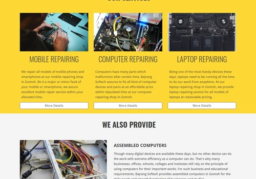 Website Designing for Bajrang Softech