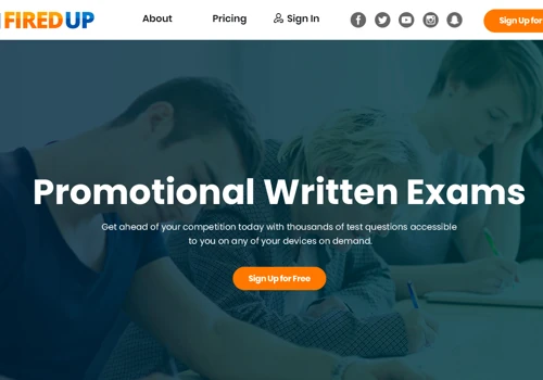 FiredUp | SaaS based Promotional Study Application