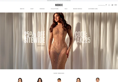 Nookie (Shopify Website Design)