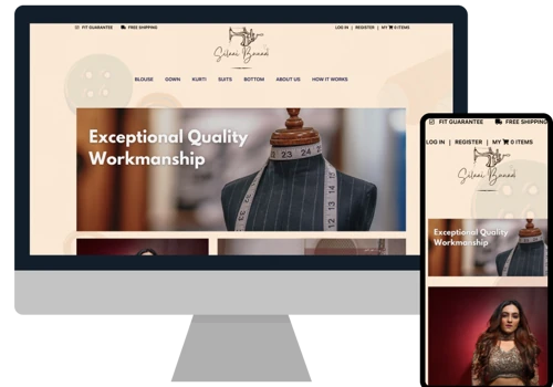 Custom Tailoring eCommerce Website Developed