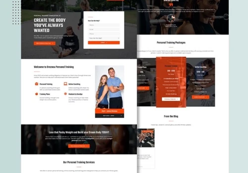 Breznau Personal Training - Custom Web Design