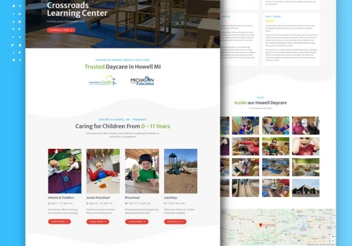 Crossroads Learning Center - Custom Web Design