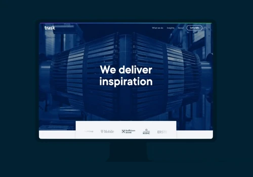 Webflow website for Trask