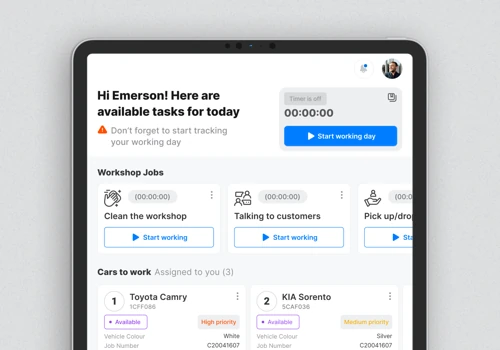 Workshop Mechanic App Redesign
