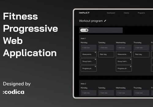 Fitness Progressive Web Application