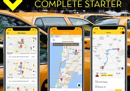 Ionic 4 Taxi Booking Complete Platform – User, Driver and Admin App