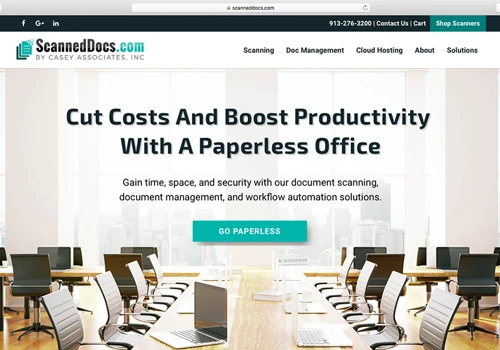 ScannedDocs.com Website Design, Development & SEO