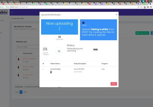 Lyfebin - Study uploads