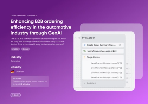 Enhancing B2B ordering efficiency in automotive
