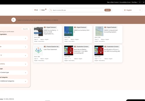 DIKSHA is a Government of India digital learning p