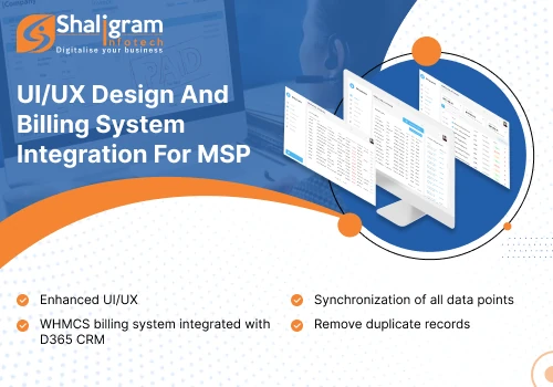 UI/UX design and billing system integration for MS