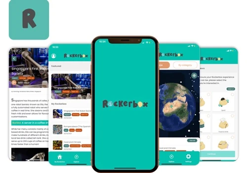 Rockerbox is an app that provides content for kids