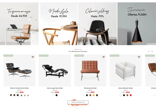 Northdeco, a modern and classic furniture e-commerce