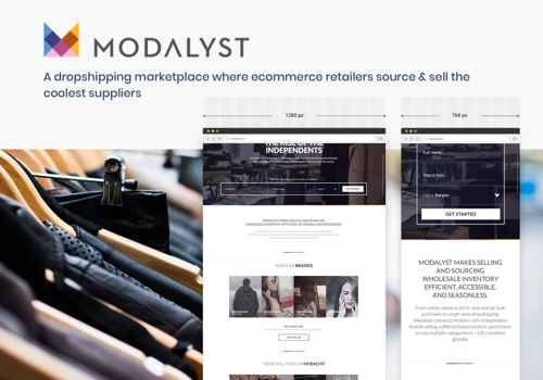 Modalyst - dropshipping marketplace where ecommerce retailers source & sell the coolest suppliers