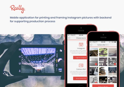 Really - Mobile application for printing and framing Instagram pictures