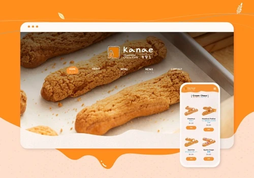 Kanae Cafe branding and digital marketing