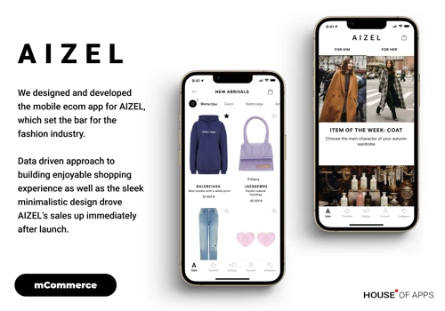 mCommerce App for AIZEL Online Marketplace