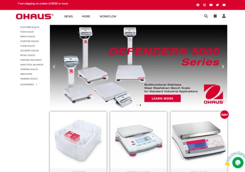 Ohaus New Zealand e-commerce