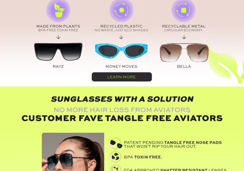 Sunglasses with a Solution