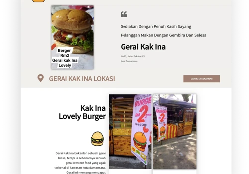 Kak Ina Lovely Burger