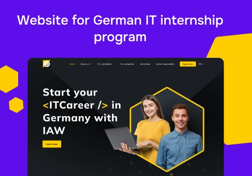 Website For German IT Internship Program