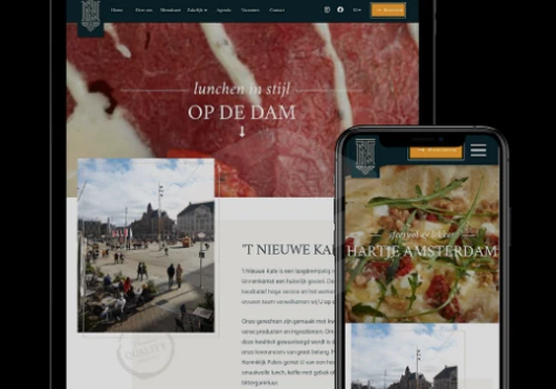 ‘t Nieuwe Kafé Custom Website