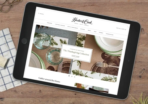 Hester & Cook custom Shopify design
