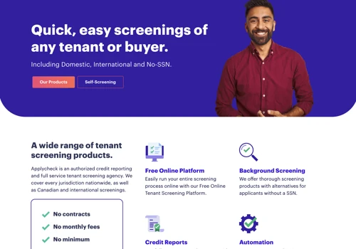 Applycheck website redesign