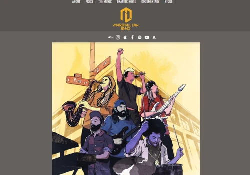 New website for Marshall Law Band