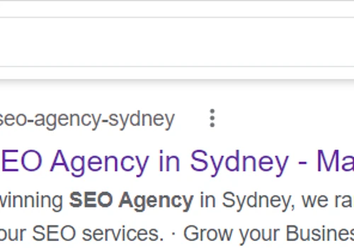 We rank #1 for SEO Agency and SEO Agency Sydney