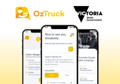 OzTruck - iOS and Android App